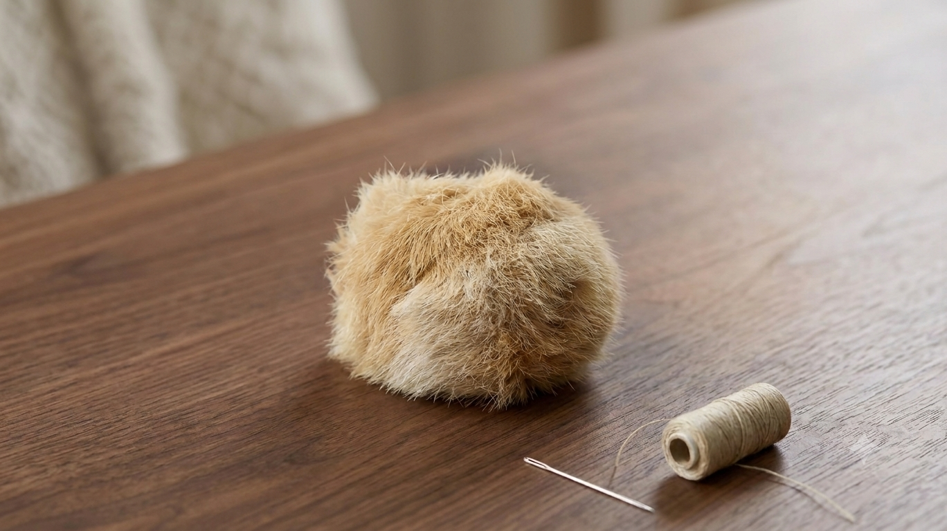 Pelota de Peluche con Tacto Real para Gatos - Juguete Silencioso que Estimula el Instinto de Caza