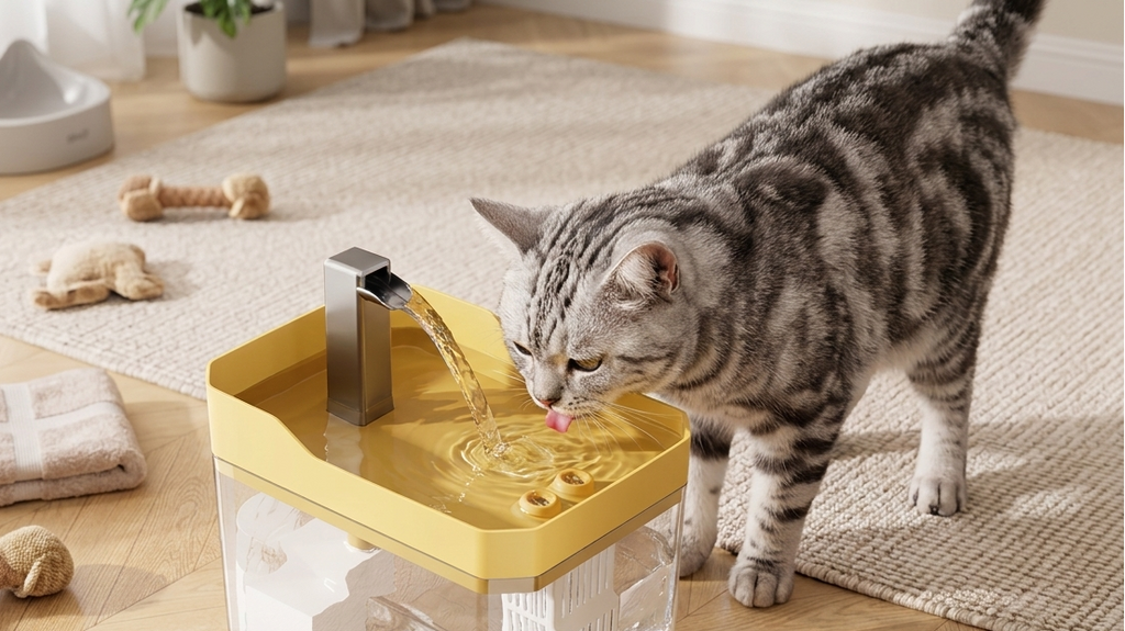 Fuente de agua para gatos, filtro automático, bebedero transparente para gatos, USB, antiseco, filtrado recircular, dispensador de agua con bomba